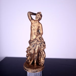 GODDESS APHRODITE statue decoration - goddess of love and beauty - pagan altar figurine - paganism - antique gold