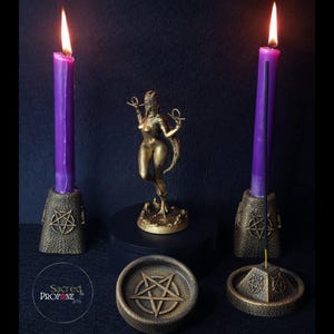 LILITH - Ishtar - Inanna - Statue Decoration - Historically Accurate - Pagan Idol - Dark Goddess - Altar Figurine - Witches image 5