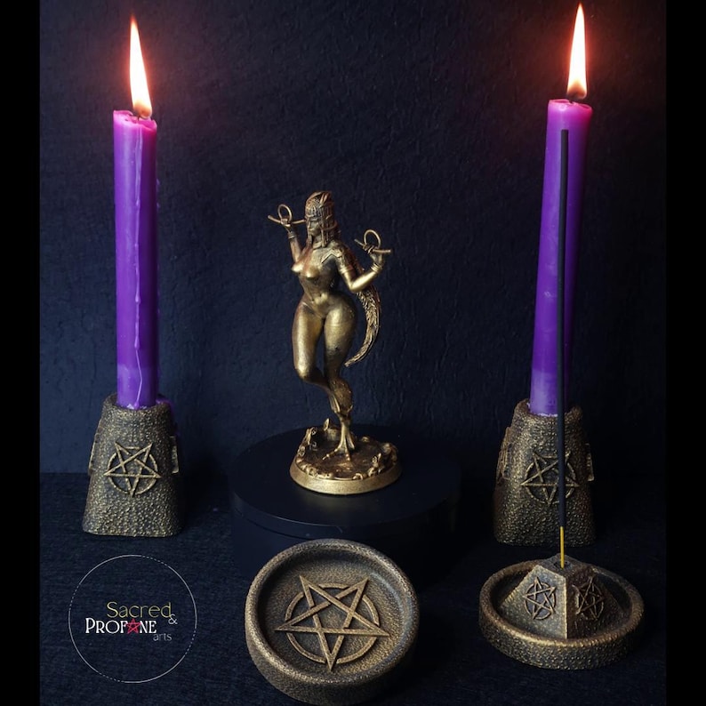 LILITH - Ishtar - Inanna - Statue Decoration - Historically Accurate - Pagan Idol - Dark Goddess - Altar Figurine - Witches image 5