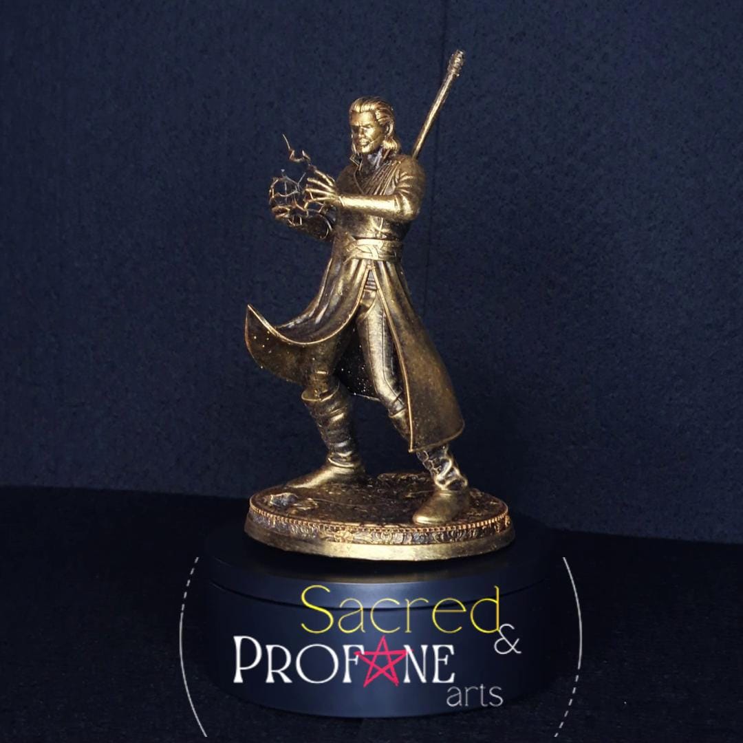 GALE Statue Decoration - Baldur's Gate 3 - D&D - Role Playing Game - Companion - Fantasy - Action Figure - Ancient Gold