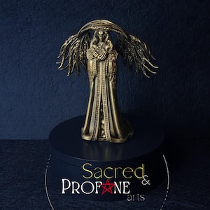 SANTA MORTE - AZRAEL - Angel of Death - Our Lady of the Holy Death - Statue Decoration - Pagan Idol - Dark - Goth - Pagan