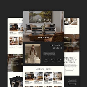Link in Bio Template for Real Estate, Canva Website Design, Linktree Alternative Landing Page, Realtor Marketing, Digital Marketing SI01 image 5