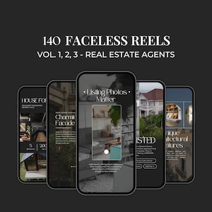 Plantilla de Canva para Reels de Bienes Raíces, Marketing Inmobiliario, Video de Reels de Instagram, Reels sin rostro, Publicaciones en redes sociales, Marketing Digital SI01