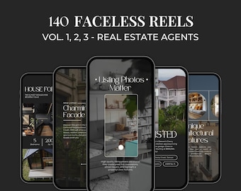 Real Estate Reels Canva Template, Realtor Marketing, Instagram Reels Video, Faceless Reels, Social Media Posts, Digital Marketing SI01
