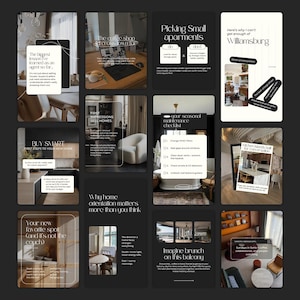 Real Estate Instagram Posts, Carousels & Stories - Social Media Canva Templates for Real Estate Agents, Realtor Marketing SI01 image 7