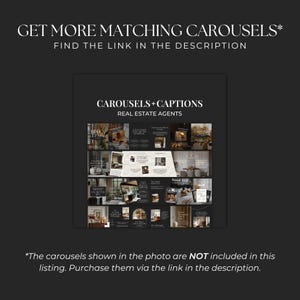 Real Estate Instagram Posts, Carousels & Stories - Social Media Canva Templates for Real Estate Agents, Realtor Marketing SI01 image 9
