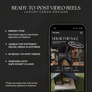 Real Estate Reels Canva Template Realtor Marketing Instagram Reels Real Estate Reels Canva Template Realtor Marketing Instagram Reels