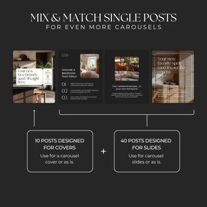 Real Estate Instagram Posts, Carousels & Stories - Social Media Canva Templates for Real Estate Agents, Realtor Marketing SI01 image 4