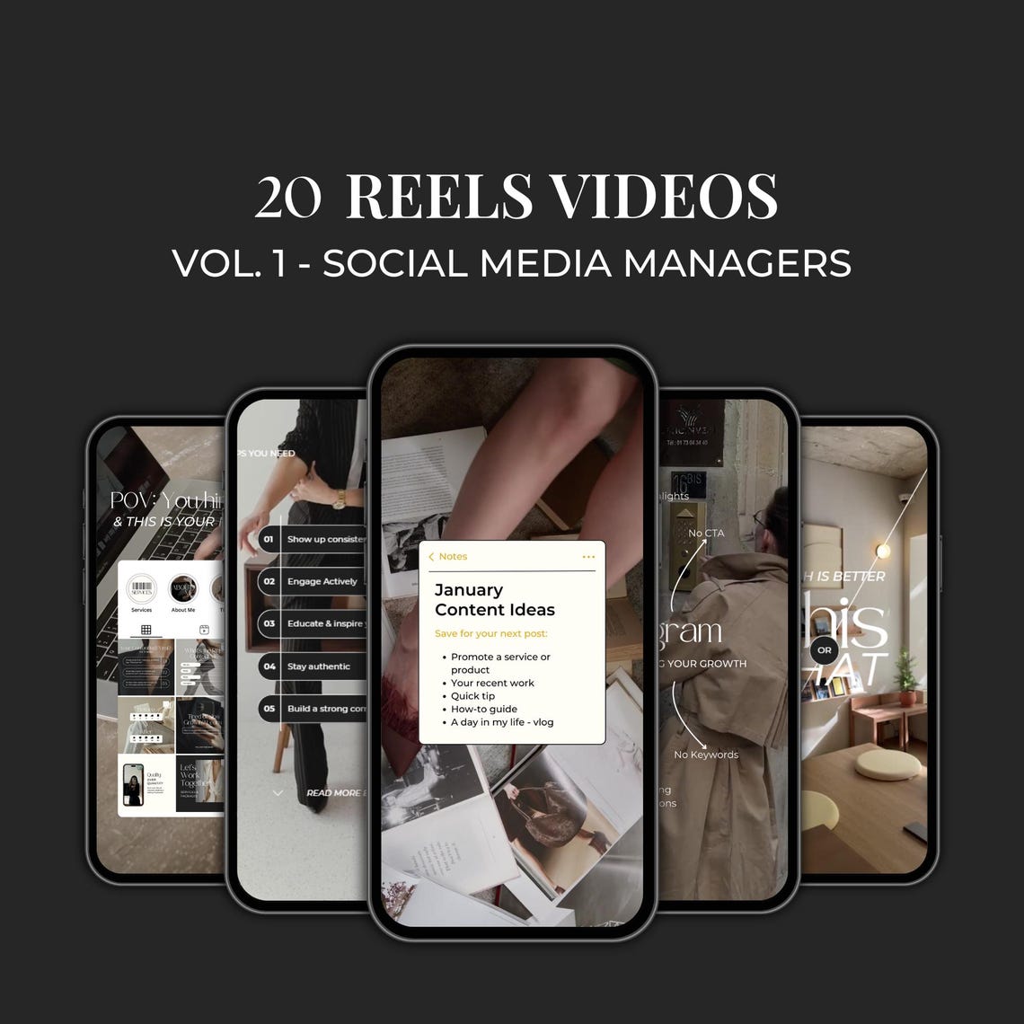 Social Media Manager Reels Bundle Template for Canva - Virtual ...