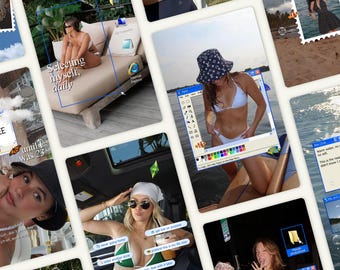 Modèles de stories Instagram Frutiger Aero - Esthétique Windows XP Y2K pour Canva