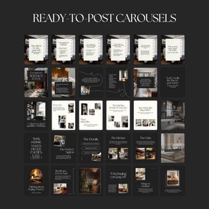 Real Estate Instagram Posts, Carousels & Stories - Social Media Canva Templates for Real Estate Agents, Realtor Marketing SI01 image 8