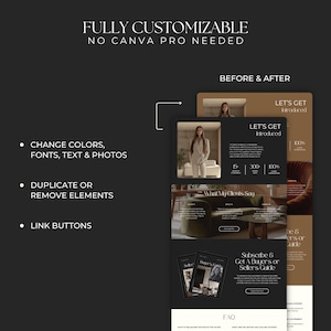 Real Estate Property Listing Canva Website Template, Sales Landing Page, Realtor Marketing, Realtor Website Design, Real Estate Canva SI01 image 4