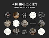 Instagram Highlight Covers for Canva, IG Highlight Covers for Real Estate, Realtor Social Media Marketing Templates, Realtor Marketing SI01