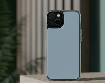 Solid Color Phone Case Blue Fog - Minimalist Stylish Elegant Sleek iPhone Simple Samsung Cover Perfect Gift Of Style