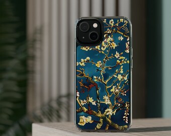 Cute Phone Case Almond Tree - Van Gogh Inspired Design Beautiful  iPhone 14 13 12 11 Pro Max Samsung S22 Art Lover Gift Statement Piece