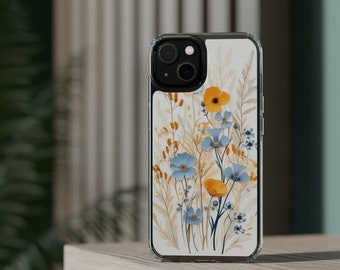 Cute Phone Case Flowers - Pretty Floral Pattern Trendy iPhone 14 iPhone 13 Pro Max case iPhone 12 iPhone 11 case Galaxy S22 Gift For her