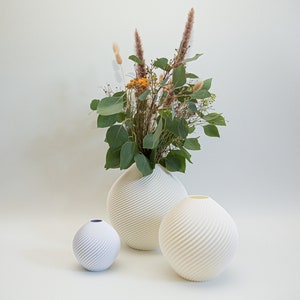 Vase / Dekovase / &quot;Ballon&quot; / 3D-Gedruckt