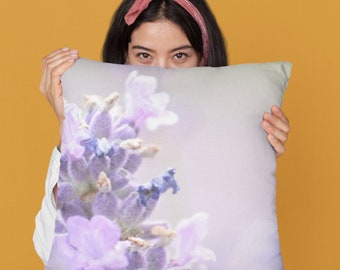 Room Decor Coquette, Forget-Me-Not Flower Pillow, Floral Accent Pillow, Floral Cushions, Scatter Cushions, Reversible pillow with Flowers,