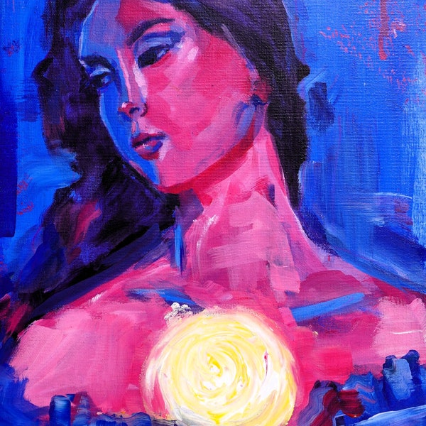 She's a flower - Original Acrylic Painting