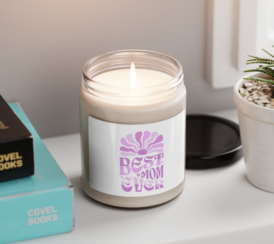 Best Mom Scented Soy Candle, 9oz, Mothers Day Gift, Mom Candle, Gift ...
