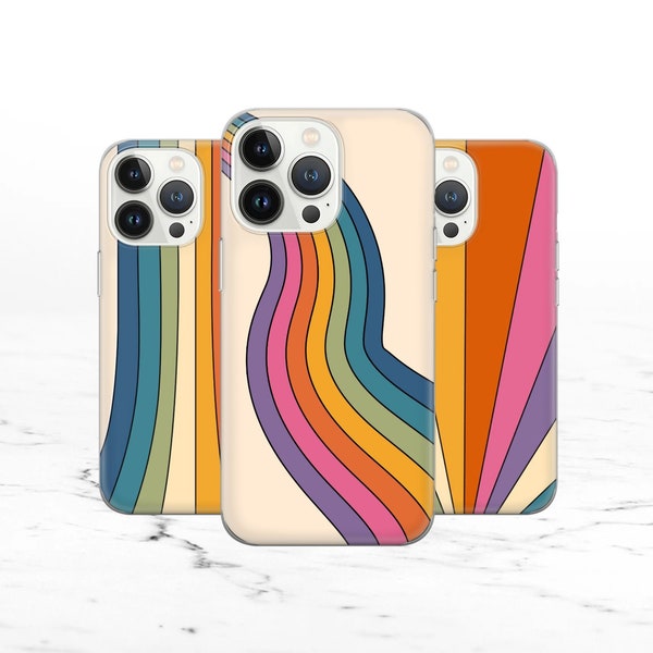 Funda de teléfono Hipster Funda de patrón nostálgico para iPhone 15Pro, 14, 13, 12, 11, Pixel 8, 7A, 6A, Samsung Galaxy S24Ultra, S23fe, S22, A54, A34