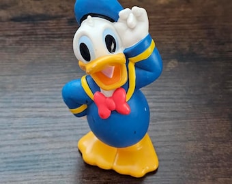 ヴィンテージ ドナルドダック ゴム製おもちゃフィギュア 貯金箱 - Etsy