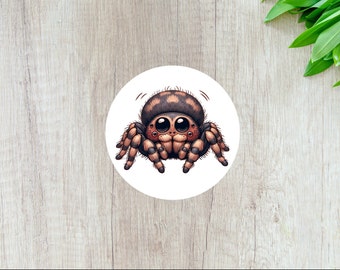 Cute Spider Sticker Cartoon Spider Sticker Fun Sticker for Spider Lover Sticker Gift for Vet Tech Vet Med Sticker for Tech Week