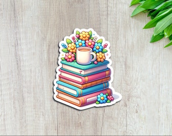 Reading Lover Sticker for Book Lover Sticker for Kindle Journal Sticker for Readers Water Resistant Sticker for Planners Bookish Stickers
