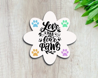 Sticker for Pet Owner Gift for Dog Mom Sticker for Dog Lover Dog Sticker for Water Bottle Water Resistant Car Sticker