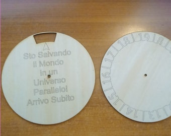 File Svg con taglio laser per Disco orario personalizzabile, file vettoriali per Disco orario personalizzabile, made in italy