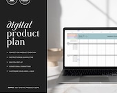 Digital Seller Product Plan Google Spreadsheet, Etsy™ Product Plan Template, Digital Product Launch Planner, INSTANT DOWNLOAD - MCEN40
