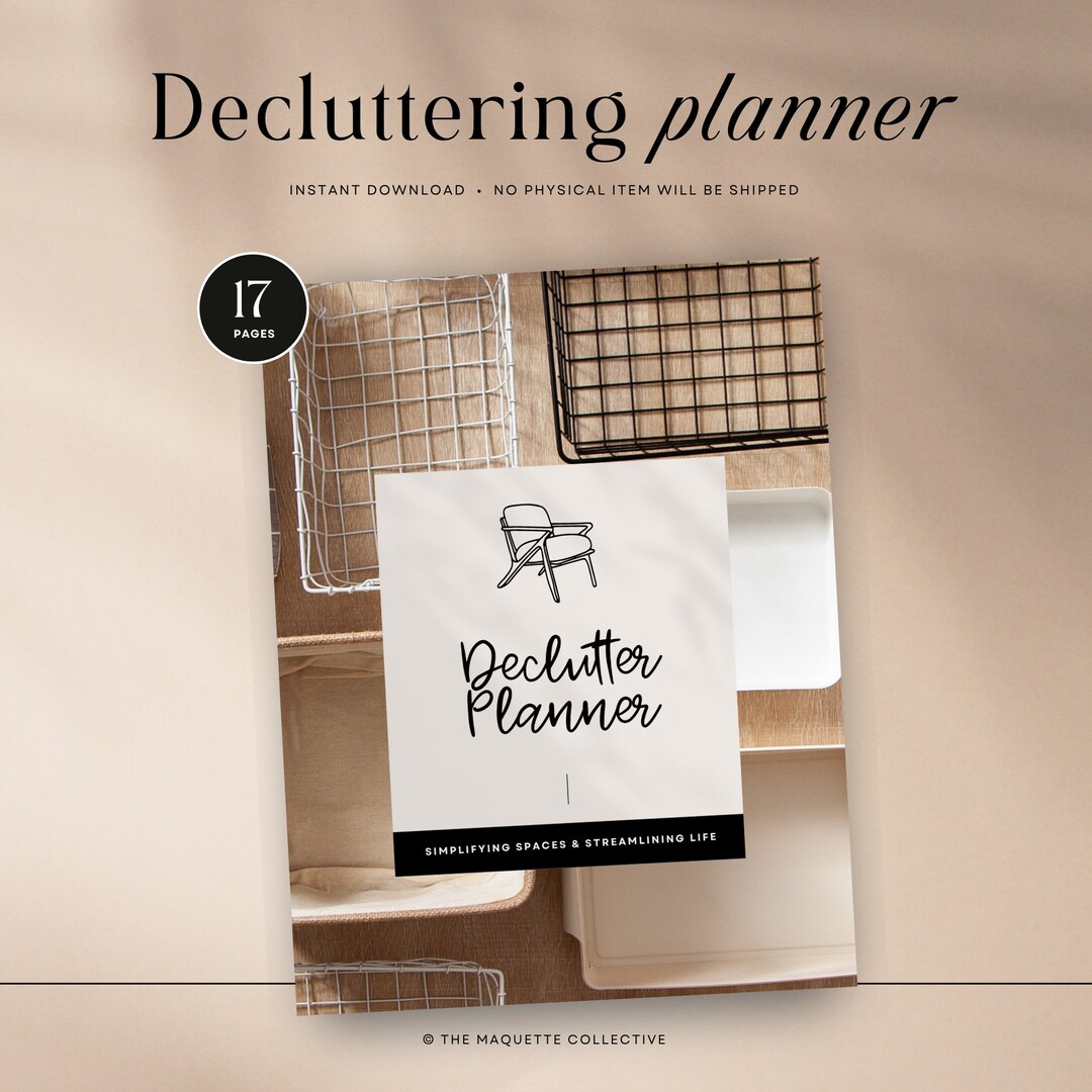 Decluttering Cleaning Planner, Cleaning and Decluttering Planner ...