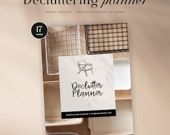 Decluttering Cleaning Planner, Cleaning And Decluttering Planner, Declutter Planner Printable, Cleaning Checklist, INSTANT DOWNLOAD- MCHM81