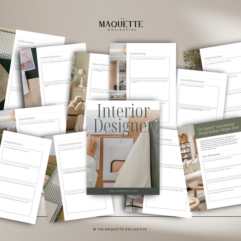 Interior Design Client Questionnaire. Interior Design Client Editable ...