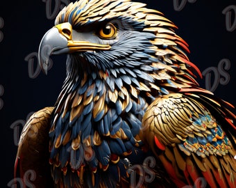 Eagle Patriotic USA PNG, Sublimation United States Eagle, Digital Instant Download,United States Eagle PNG Art.