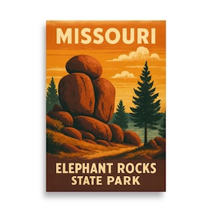 Parco statale Missouri Elephant Rocks V01