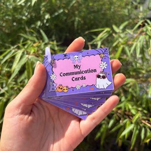 Everyday Communication Cards | Non-verbal Set | Custom Communication Cards | Non Verbal Autism | Non Speaking Support Cards | Halloween