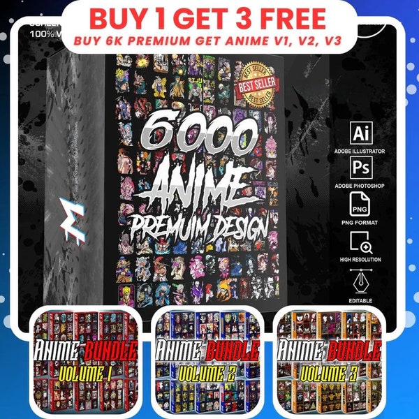 Mega Design Bundle: 6000+Bonus Designs, Anime, and Logo Styles Featuring Premium Content and Unlimited Lifetime Access, perfect for clothing