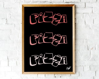 Graffiti Art with the word Pizza #2