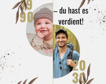 Geburtstagseinladung zum Selbstgestalten