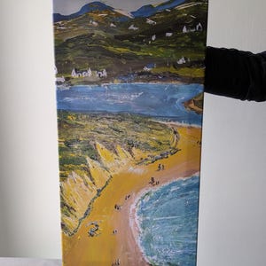 Donegal Beach Canvas Print: Irish Coastal Landscape Art by Annie Coyle