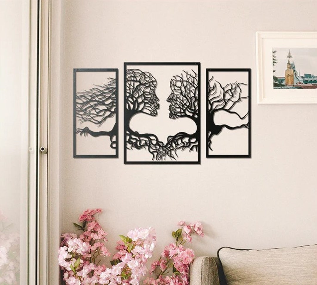 Faces of Nature Metal Wall Art, Wall Decoration, Metal Decoration