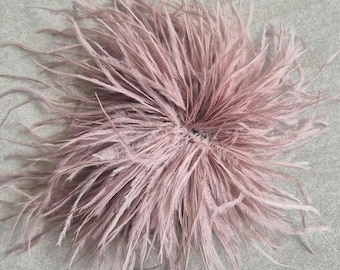 Feather brooch for decorating clothing or hair