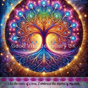 Tree of Life Pictures UK, Tree of Life pictures art, Tree of Life Pictures Wall Art, Colourful Tree of Life Print, Mandala Wall Art Printing