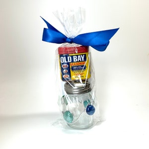 Old Bay shaker, crab dip recipe, cheese shaker, spice shaker, hostess gift, Old Bay, gift set, parmesan cheese shaker, Maryland gift