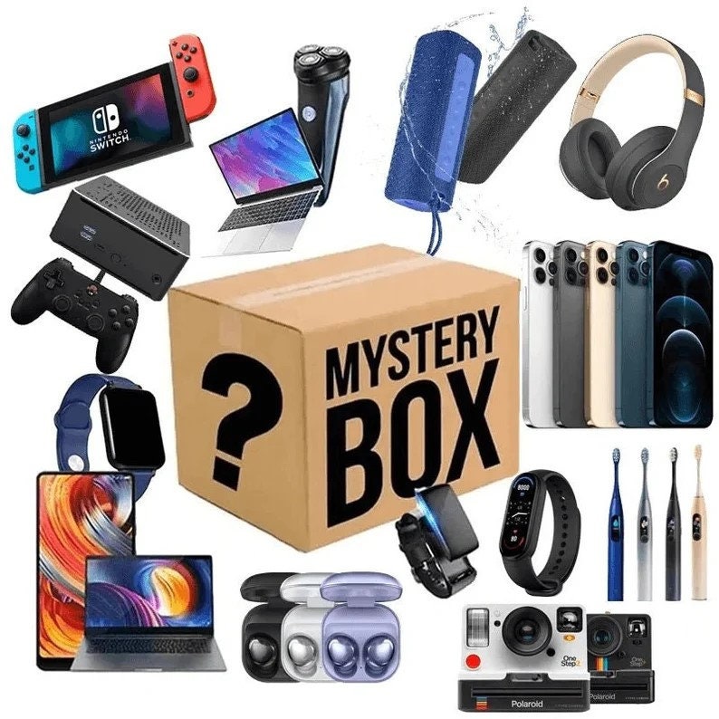 Electronic Mystery Box Mystery box, Electronics, Powerbank, mystery box   