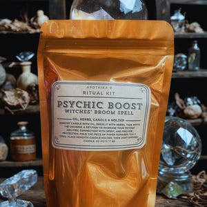 Psychic Boost Ritual Kit – Enhance Intuition, Third Eye Activation, Clairvoyance Spell Kit, Divination Tools, Witchcraft Kit