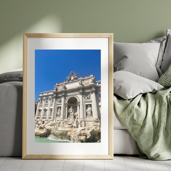 Trevi Fountain in colour Rome - Digitally Downloadable