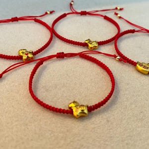 Year of the Horse Red String Bracelet - Chinese New Year Charm