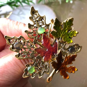 Blatt Brosche, Ahornblatt Brosche, Herbst Blatt Schmuck Brosche, große Blatt Schmuck, Blatt Brosche Pin, Blatt Schalnadel